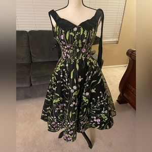 Floral 1950’s inspired gown.